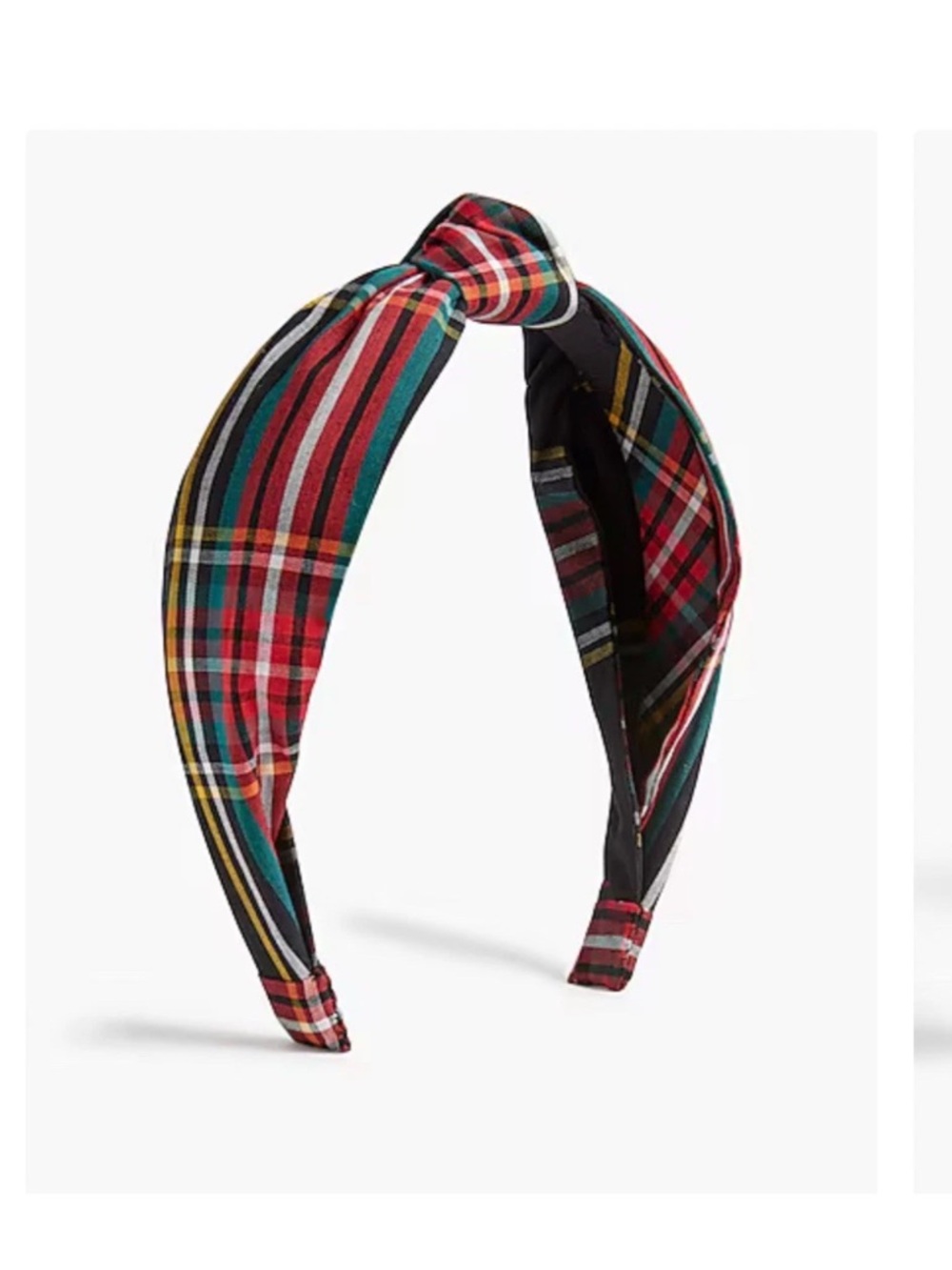 NWT J. Crew Tartan Knotted Headband